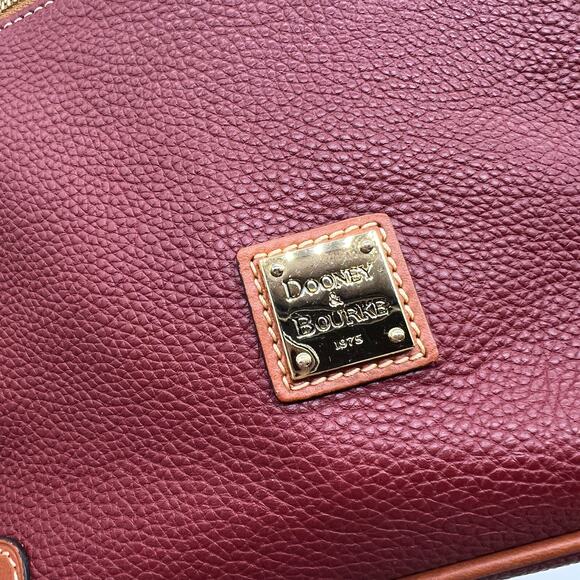 Dooney & Bourke Pebble Leather Crossbody Handbags Wine - Picture 10 of 16